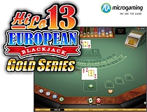 Hi Lo 13 European Blackjack Gold-Microgaming-collage